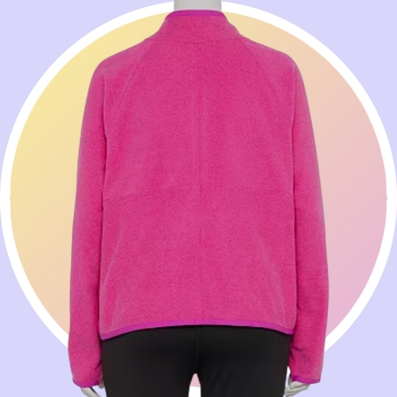 NWT 2XL Quarter Zip Mock Neck Fleece Pull Over Top w Kangaroo Pocket - Picture 4 of 9